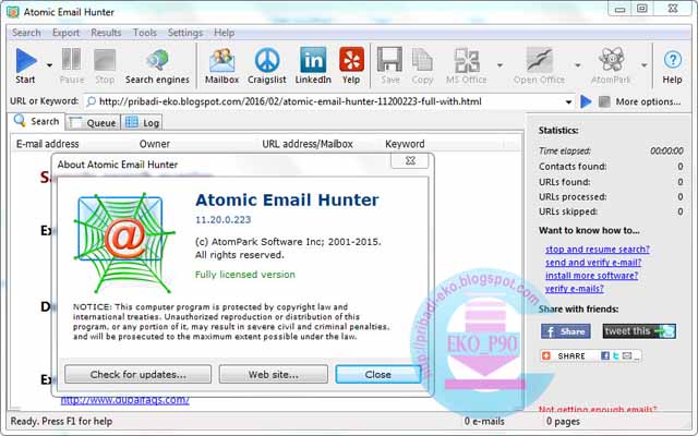 atomic email hunter full version